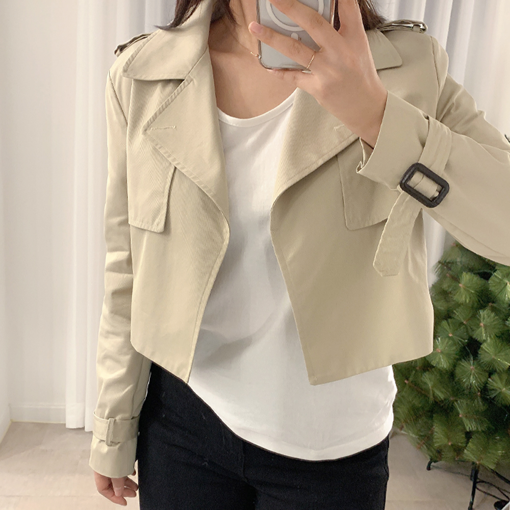 Holic Trench Crop Jacket