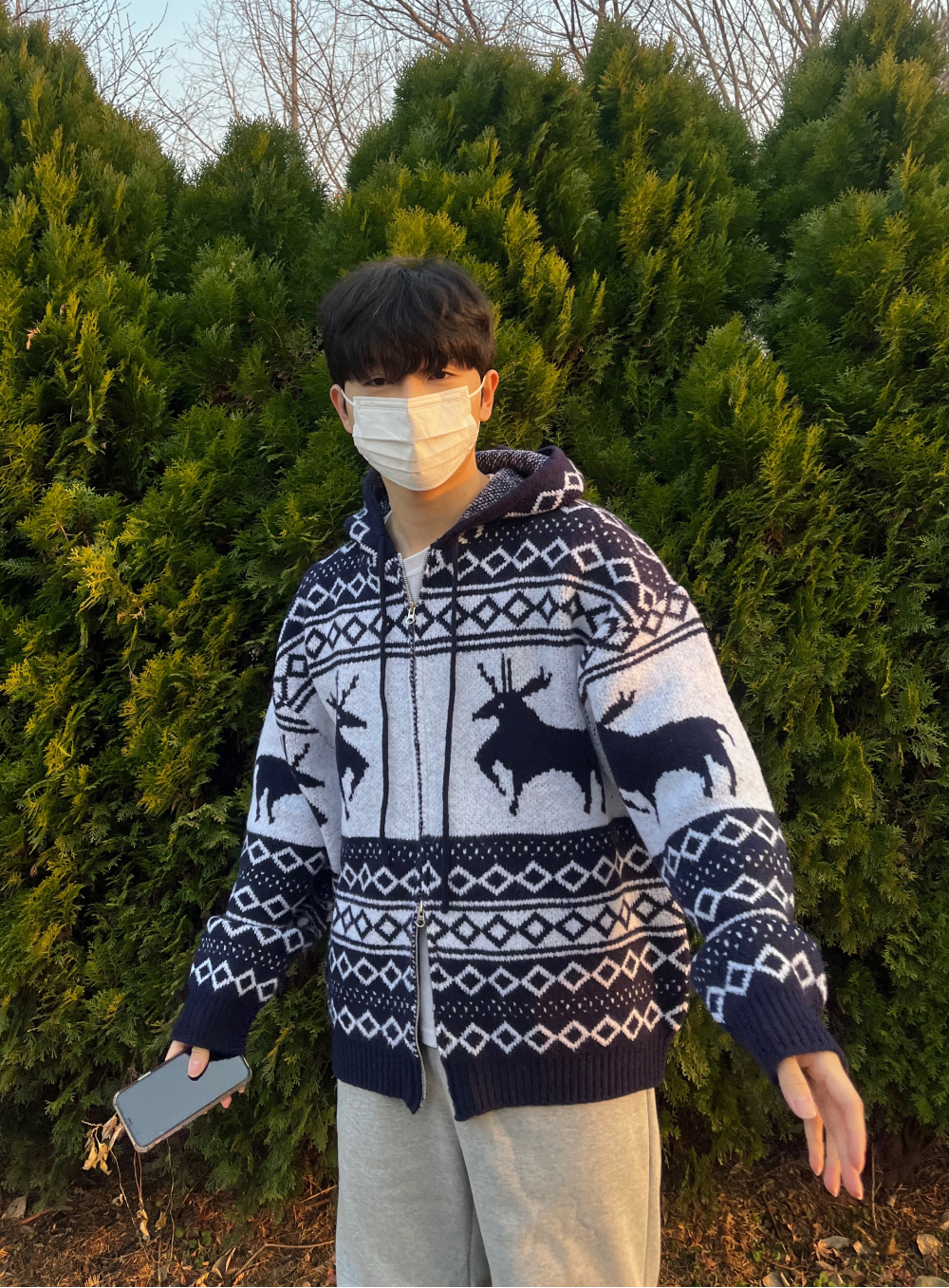 재킷 모델 착용 이미지-S47L75