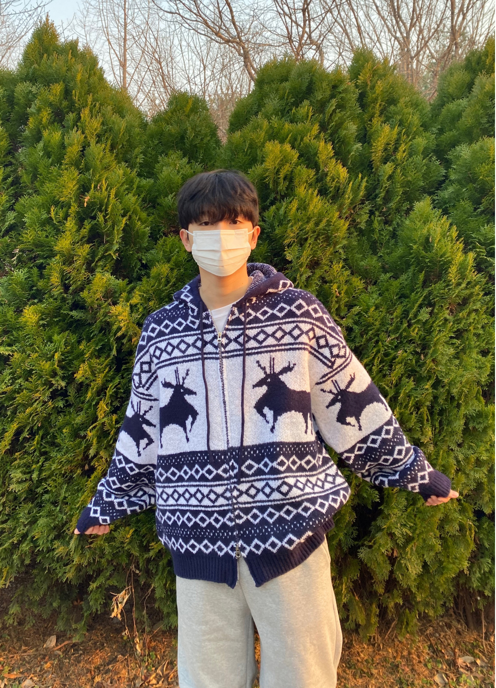 재킷 모델 착용 이미지-S35L74