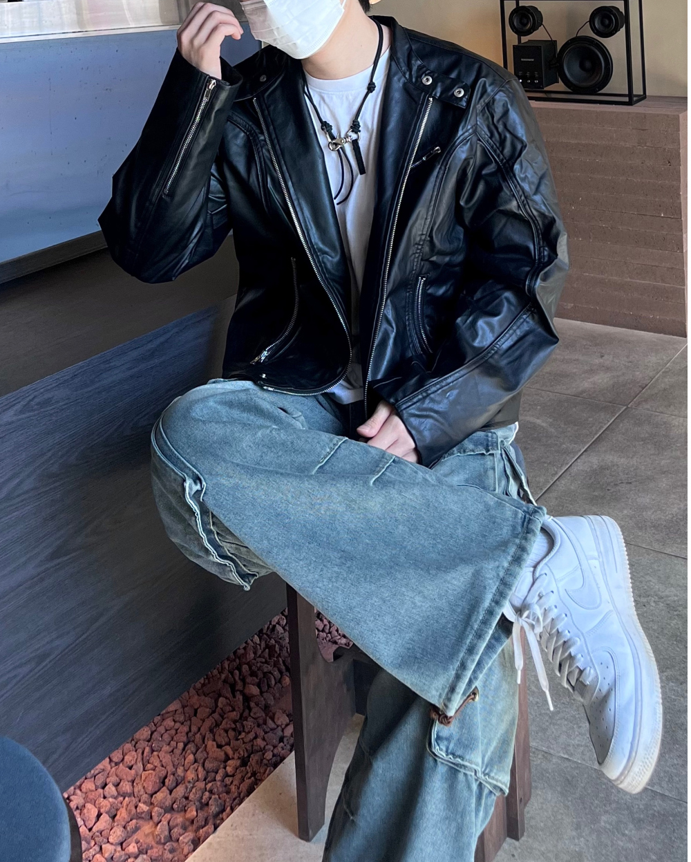 재킷 모델 착용 이미지-S47L72