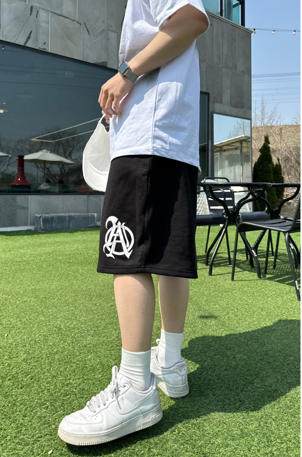 반바지 모델 착용 이미지-S47L71