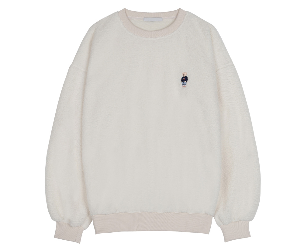 긴팔 티셔츠 화이트 색상 이미지-S37L6