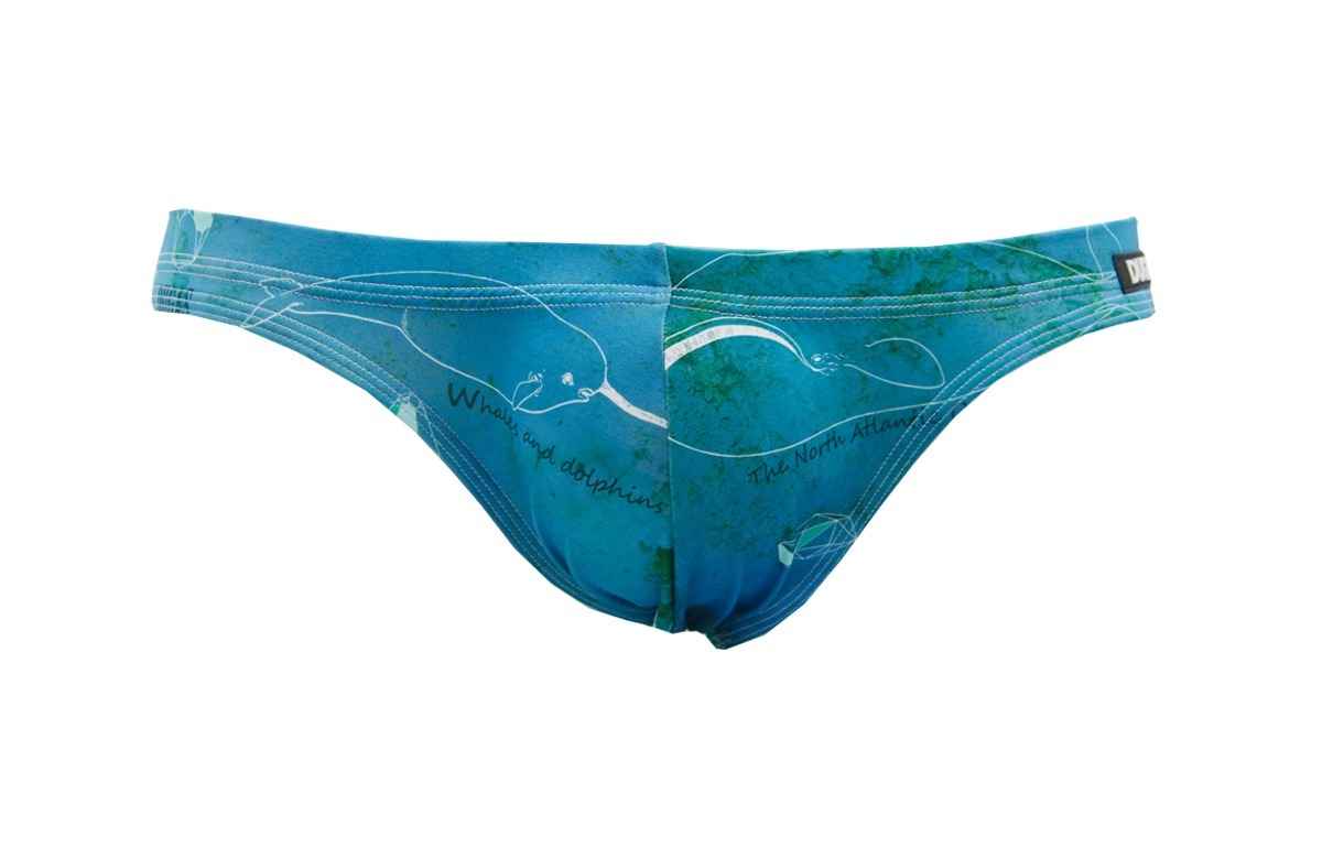 318507 WHALES AND DOLPHINS BIKINI (Light Blue)