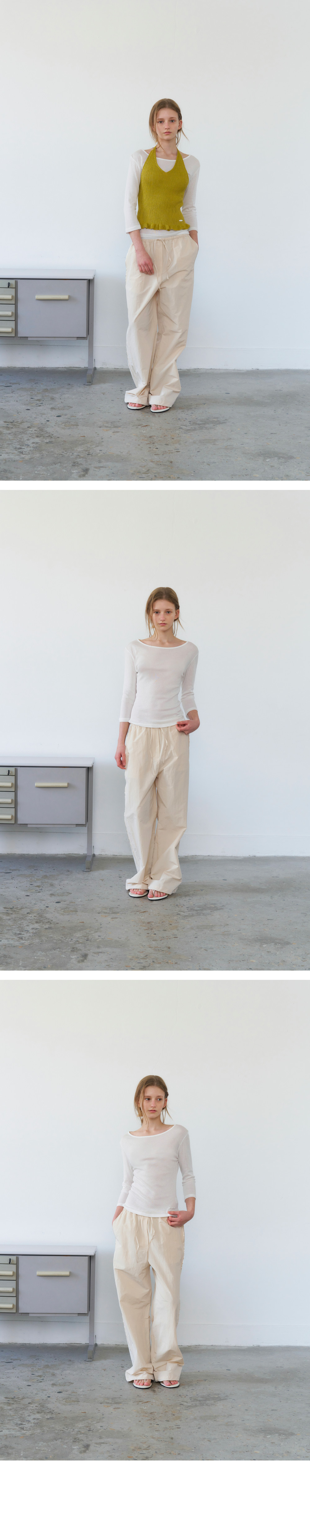 String Line Flexible Track 레테라(LETTERA) Line String Track Pants - 사이즈 & 후기 | 무신사