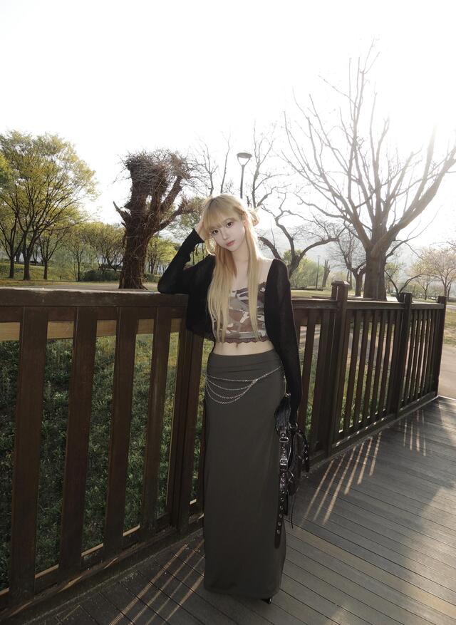 Kyoiii☆SHIRRING SLIT LONG SK SHIRRING SLIT LONG SK - kyoiii