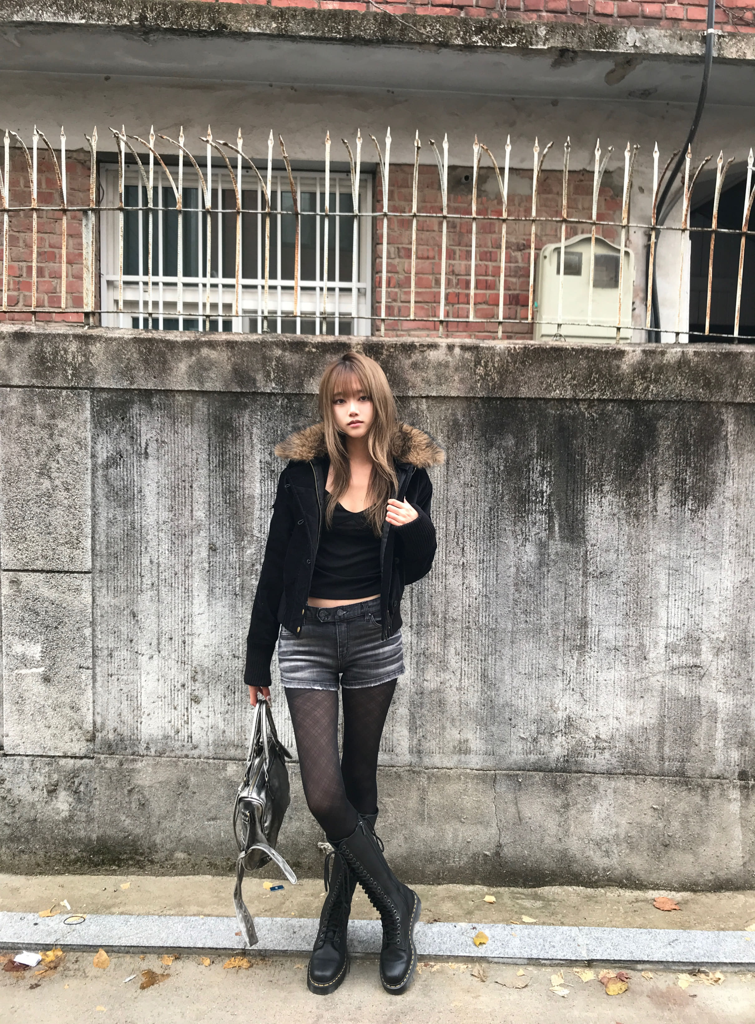 00s archive fur VELVET JKT grunge ギャル 短丈 comme-des-garcons-fall-winter-
