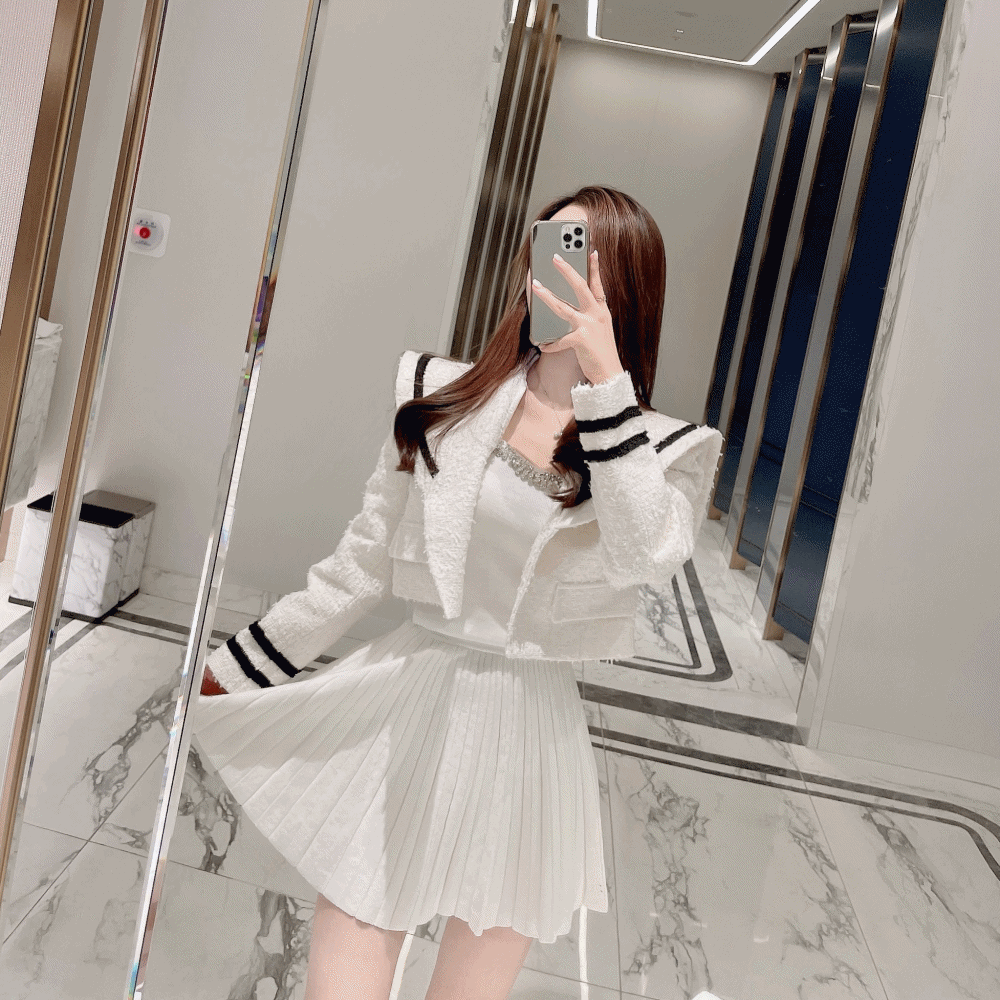 주문폭주❤️ 세일러문 빅카라 트위드 자켓 / 2 color