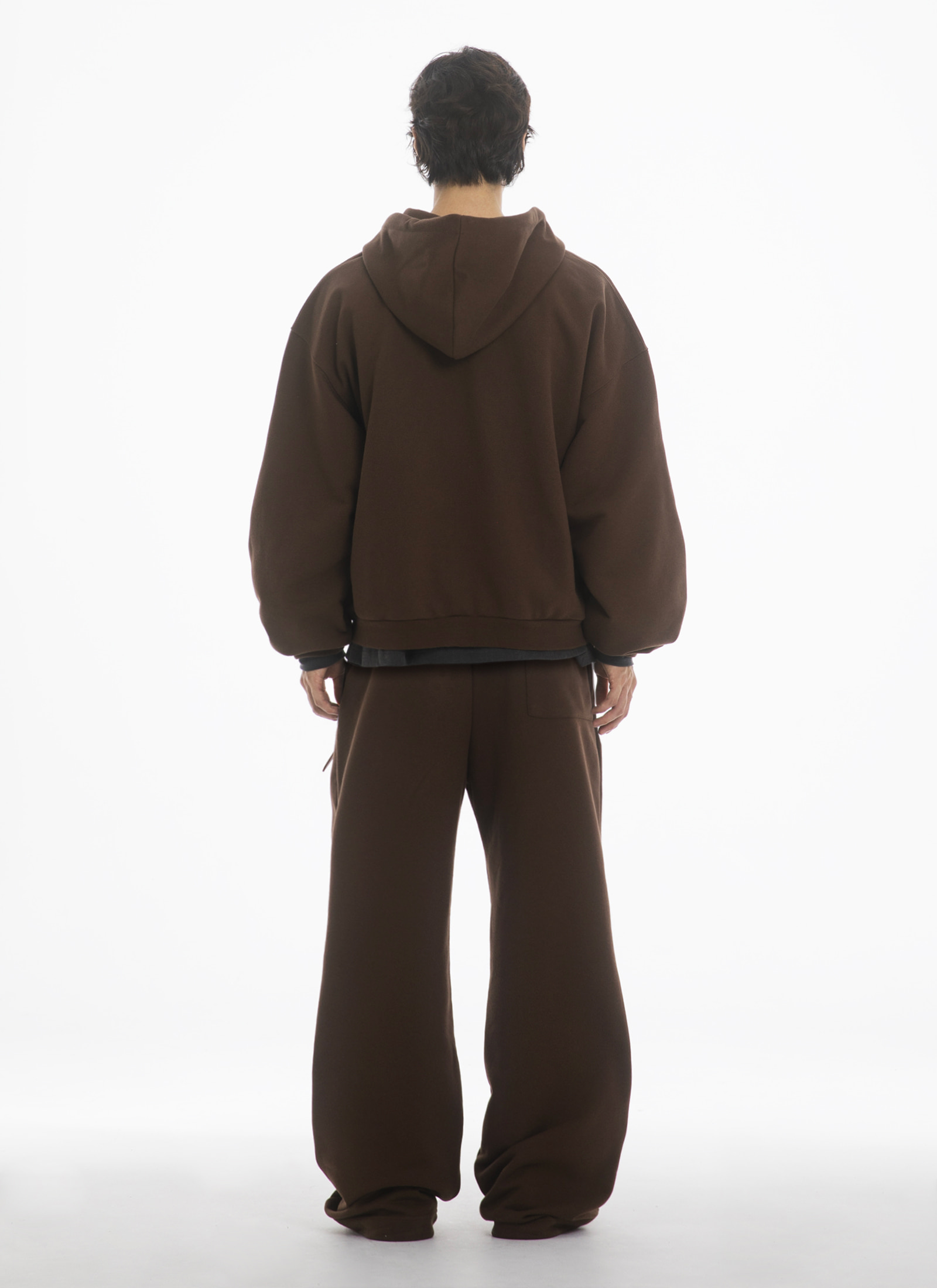 MUSINSA公式 | FANSHOW (SETUP) POCKET HOODED ZIPUP + LEATHER BELT