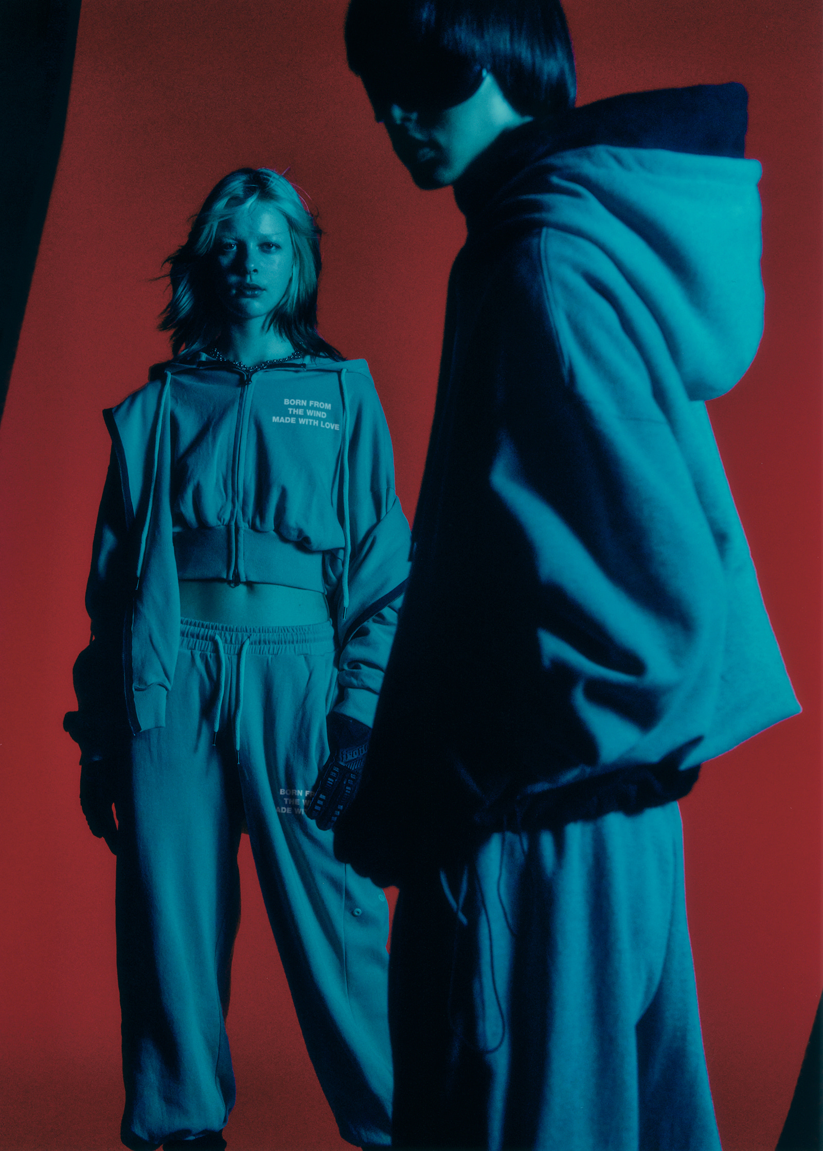MUSINSA公式 | FANSHOW (SETUP) MWL CROP HOODED ZIPUP+SNAP PANTS