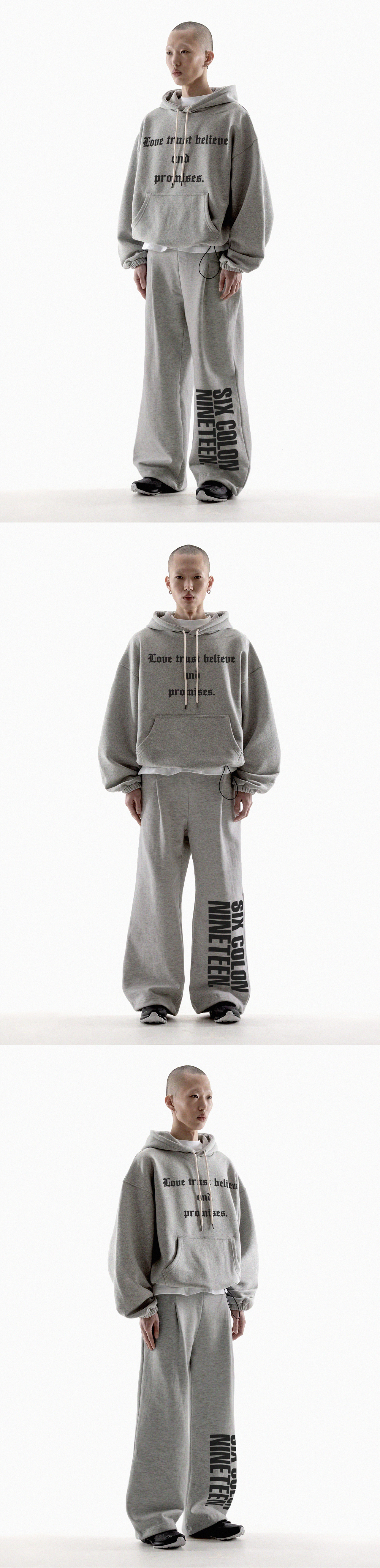 【FANSHOW】NEVER DIPLOMA UNBALANCED RAW EDGE SWEATSHIRTS MUSINSA | FANSHOW NEVER DIPLOMA STRING MID LENGTH HOODIE