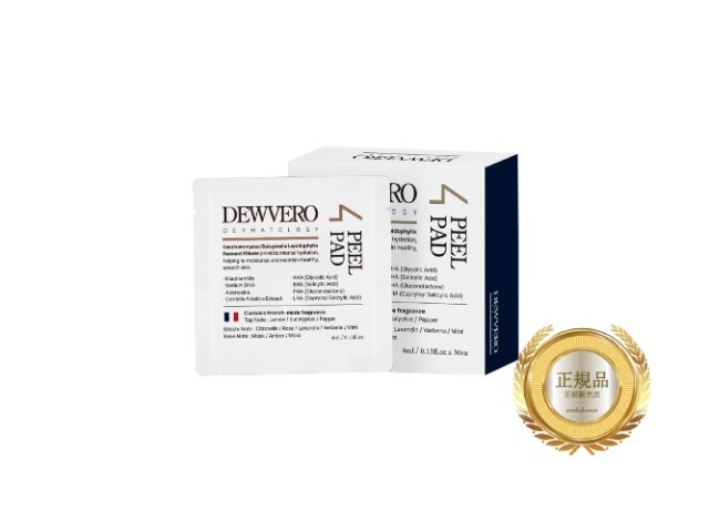 DEWVERO クリームアンプル DEWVERO] 4 Peel Pad 1Box (30ea) - Anna's DAZZ