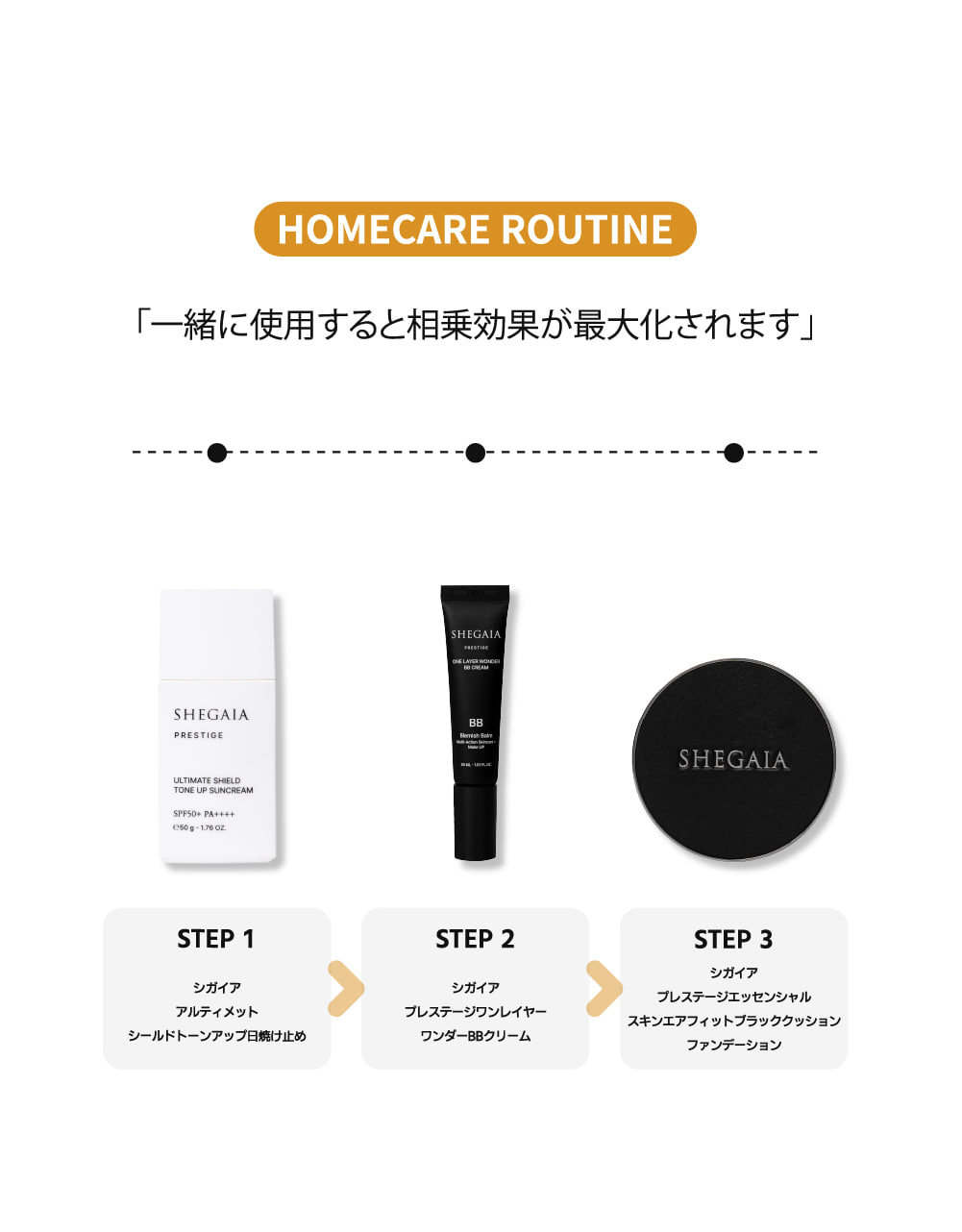 SHEGAIA PRESTIGE クッションファンデーション SPF50+ SHEGAIA PRESTIGE クッションファンデーション SPF50+