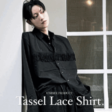 Tassel Lace Shirt.(2color)