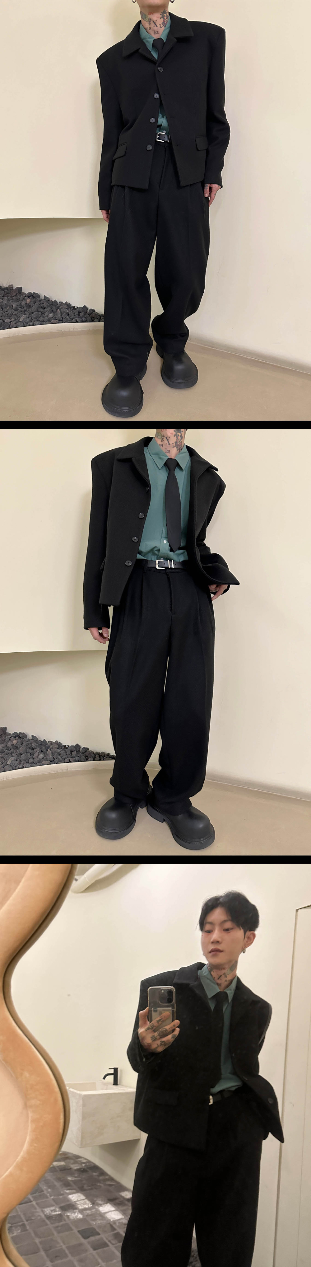 멜빵 스커트/바지 상품 이미지-S1L8