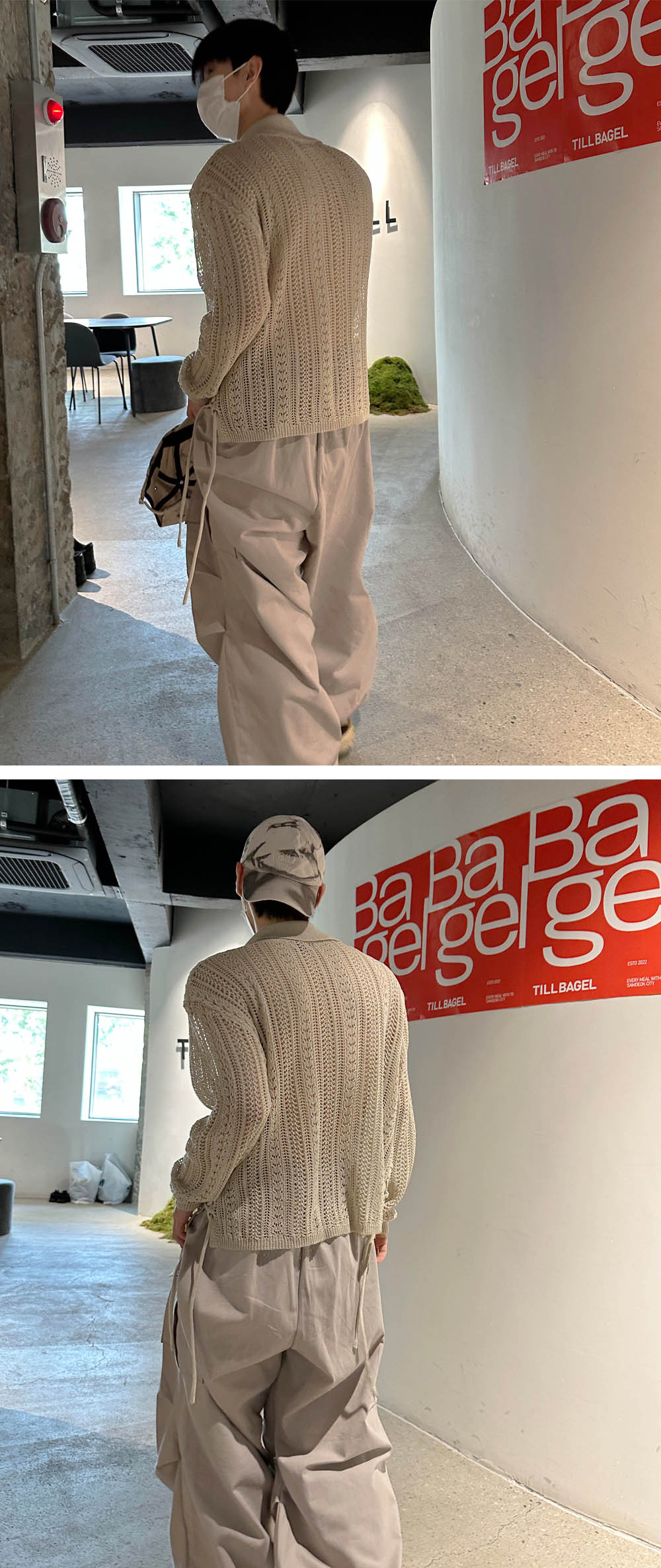 긴팔 티셔츠 모델 착용 이미지-S1L3