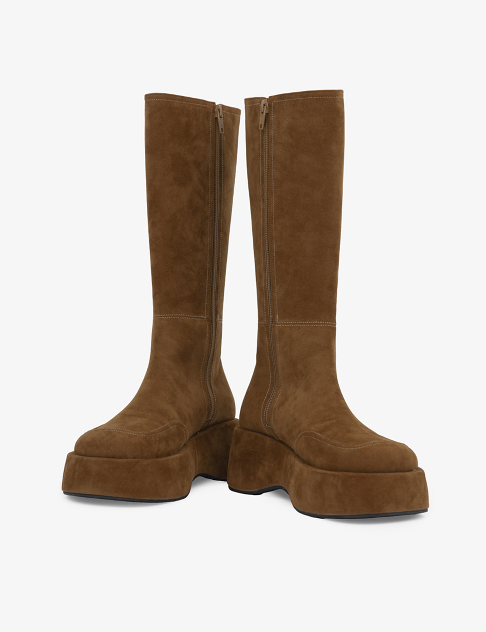 SUEDE CHUNKY LONG BOOTS