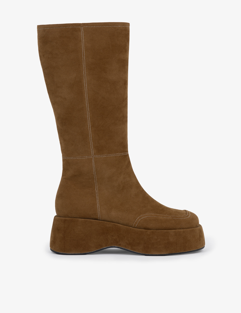 SUEDE CHUNKY LONG BOOTS