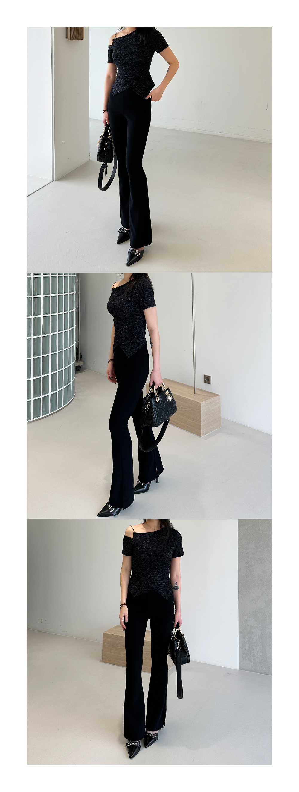 핏보장) 힙 라인업 핏 부츠컷 레깅스 팬츠 (2color) 상세 이미지 21