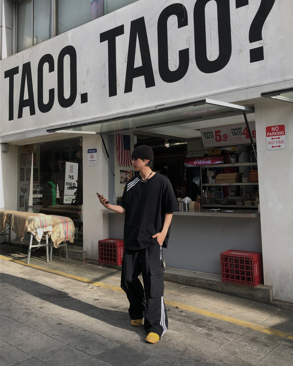 바지 모델 착용 이미지-S1L37