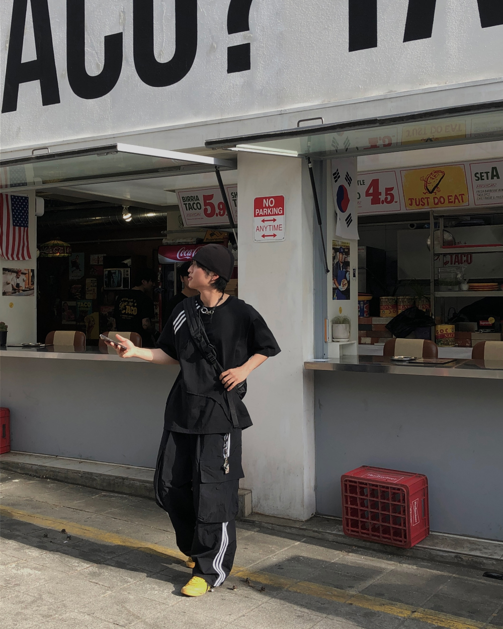 바지 모델 착용 이미지-S1L23