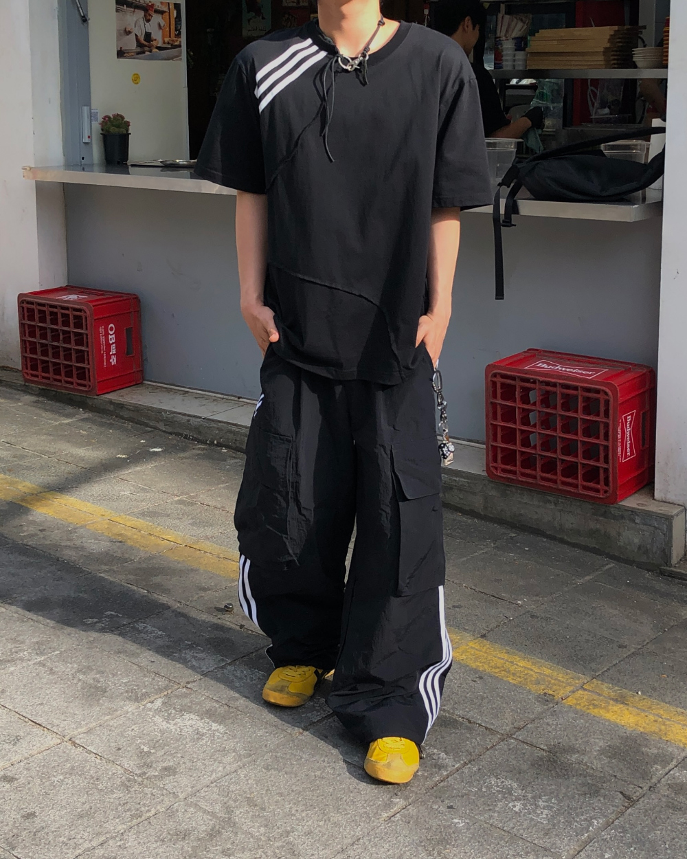 바지 모델 착용 이미지-S1L21