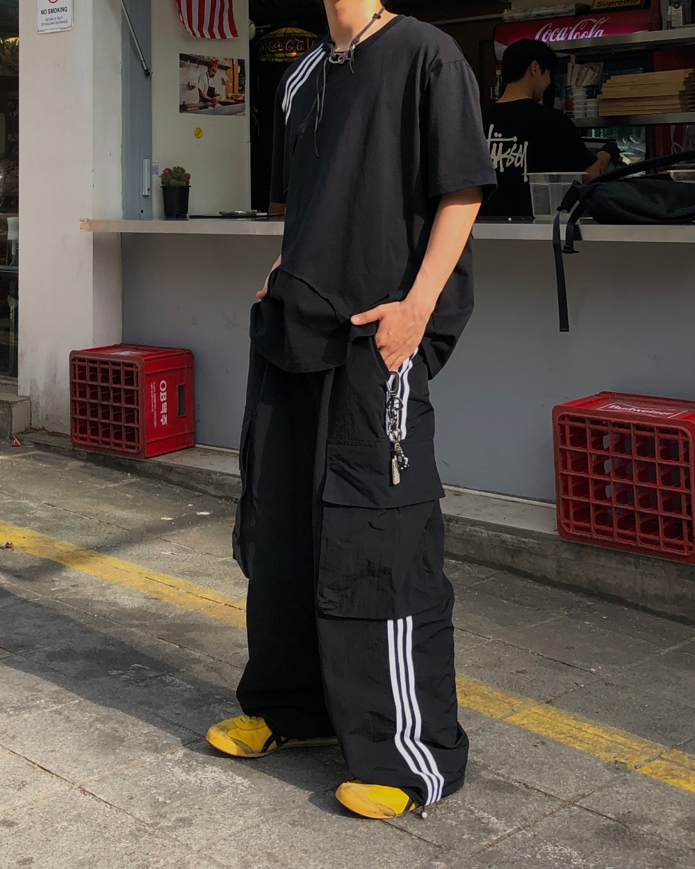 바지 모델 착용 이미지-S1L19