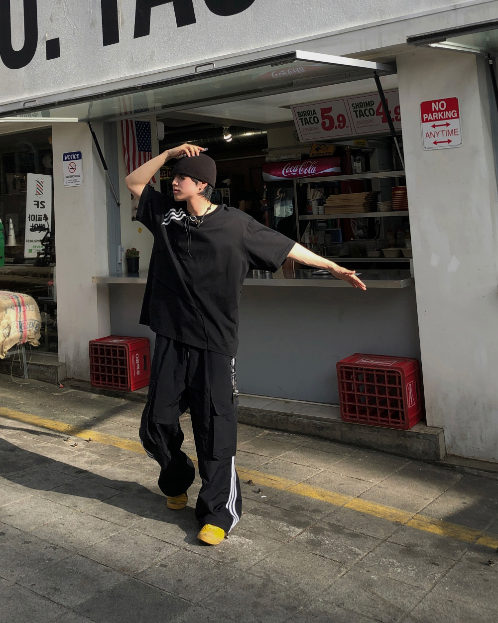 바지 모델 착용 이미지-S1L17