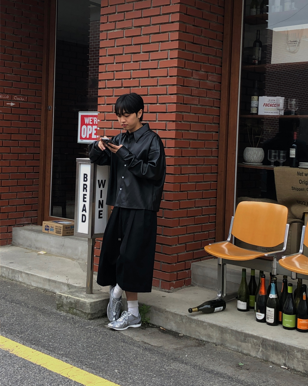 바지 모델 착용 이미지-S1L23