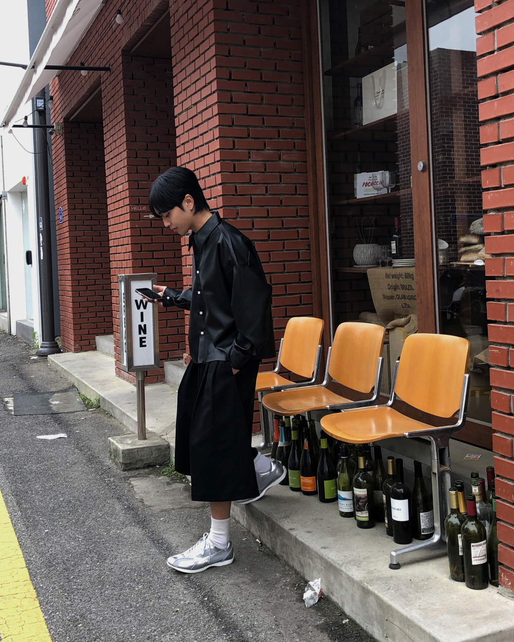 바지 모델 착용 이미지-S1L16