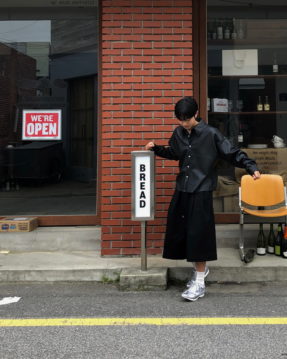 바지 모델 착용 이미지-S1L17