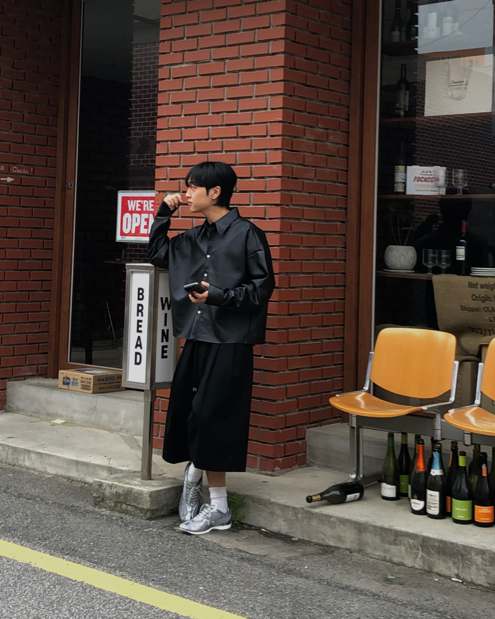 바지 모델 착용 이미지-S1L40