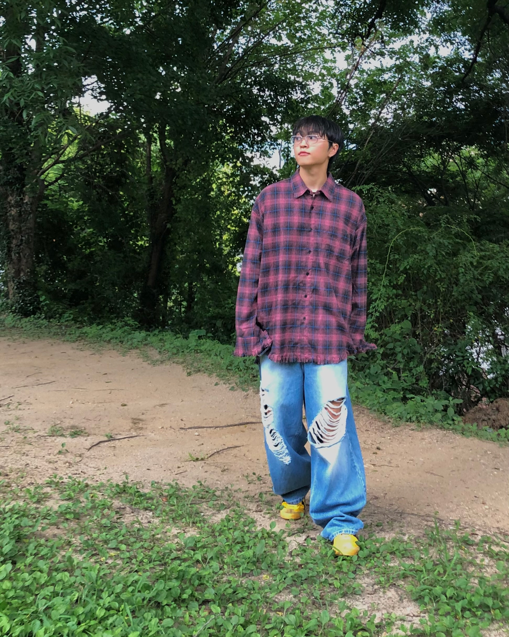 바지 모델 착용 이미지-S1L28