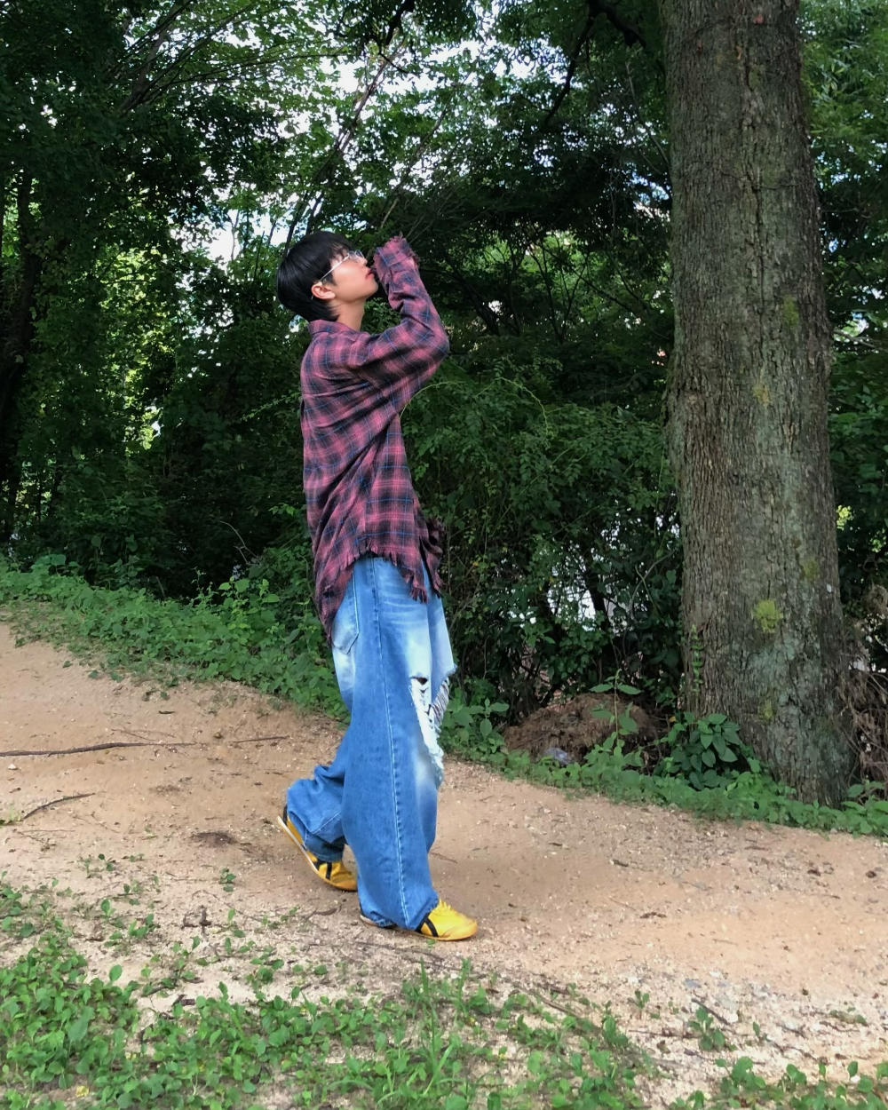 바지 모델 착용 이미지-S1L23