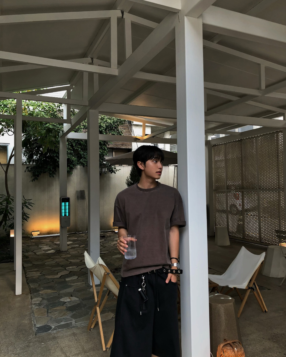 短袖T卹模特兒穿著圖片 - S1L14