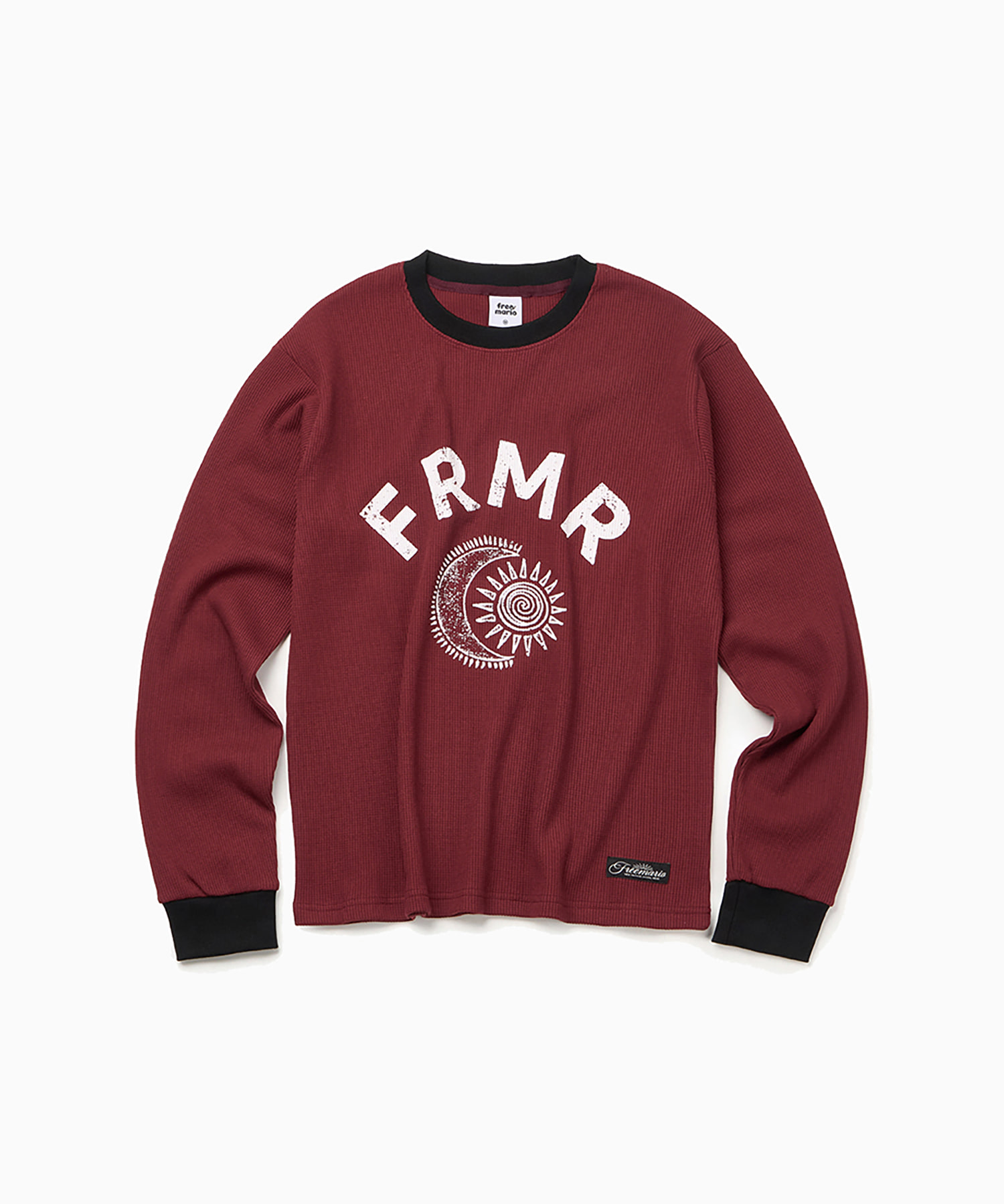 Eclipse Waffle Long-Sleeve - Deep Red
