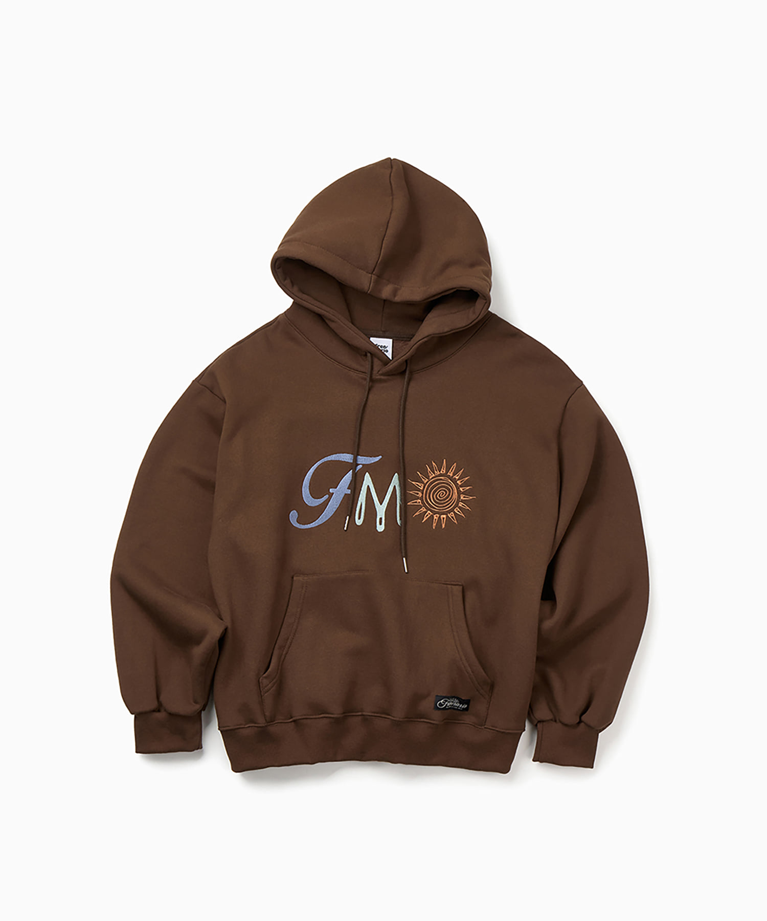 FMO Embossed Logo Hoodie - Brown