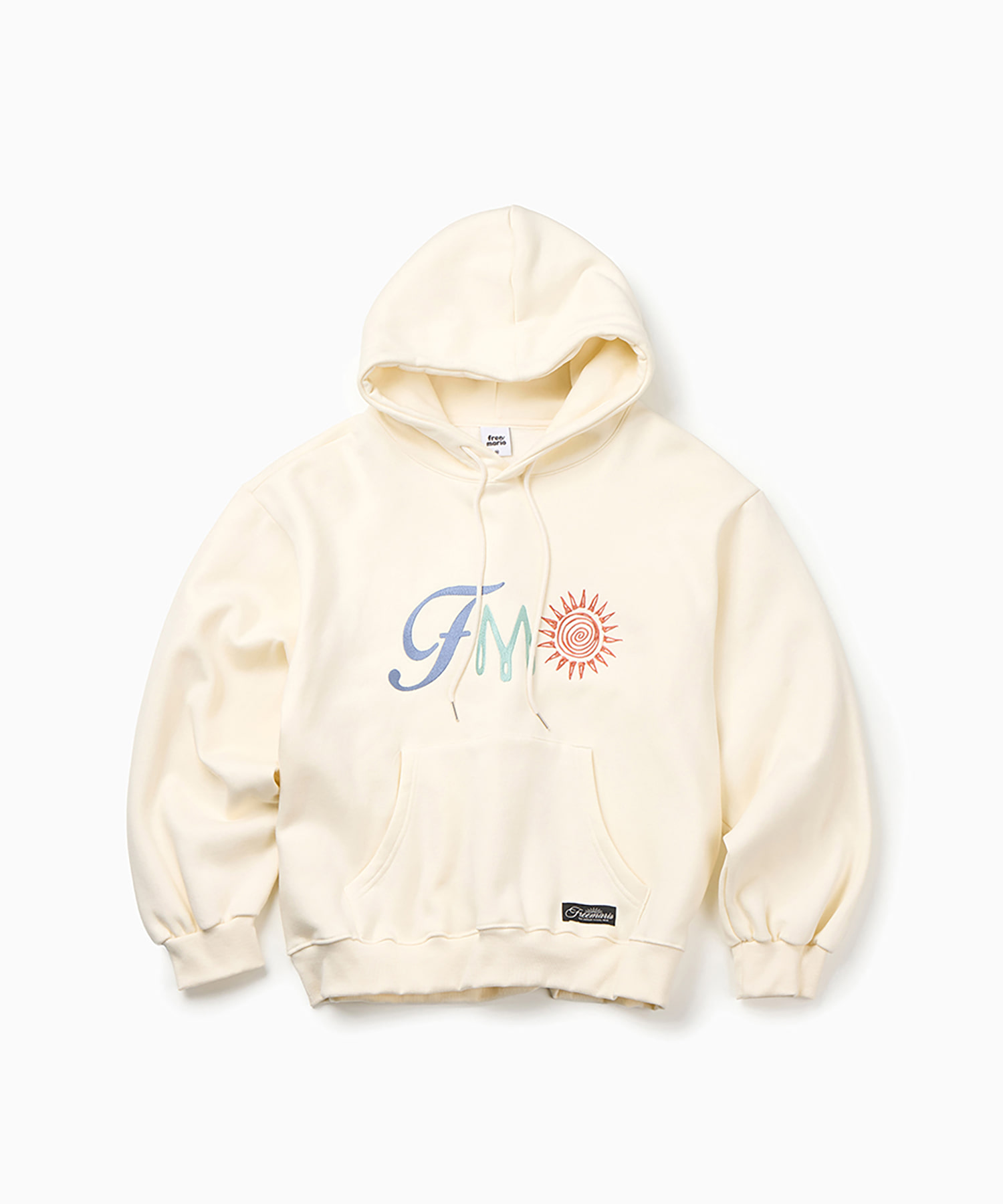 FMO Embossed Logo Hoodie - Cream