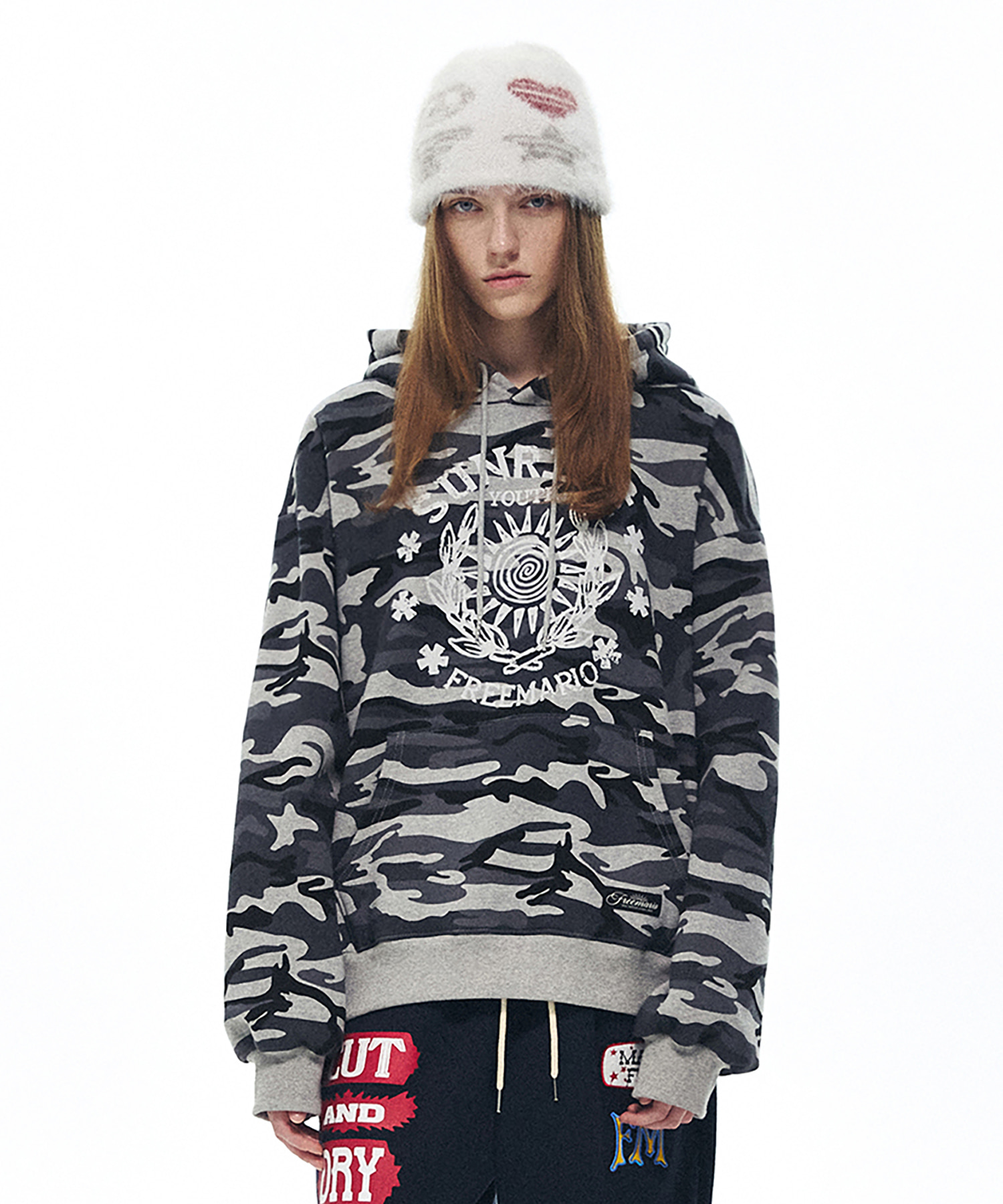 Sunrise Youth Camo Hoodie - Gray