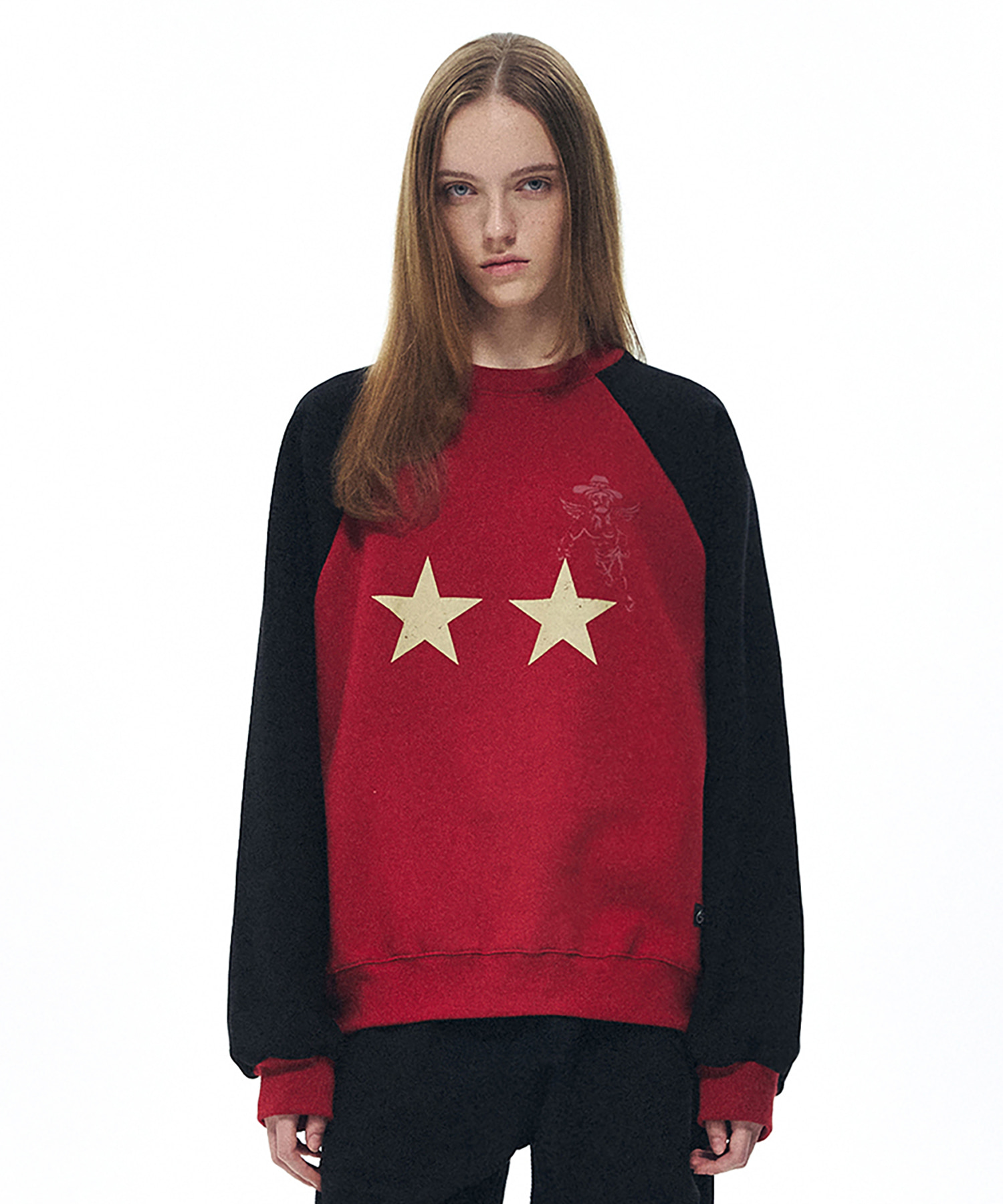 Star Delivery Raglan Sweatshirt - Red