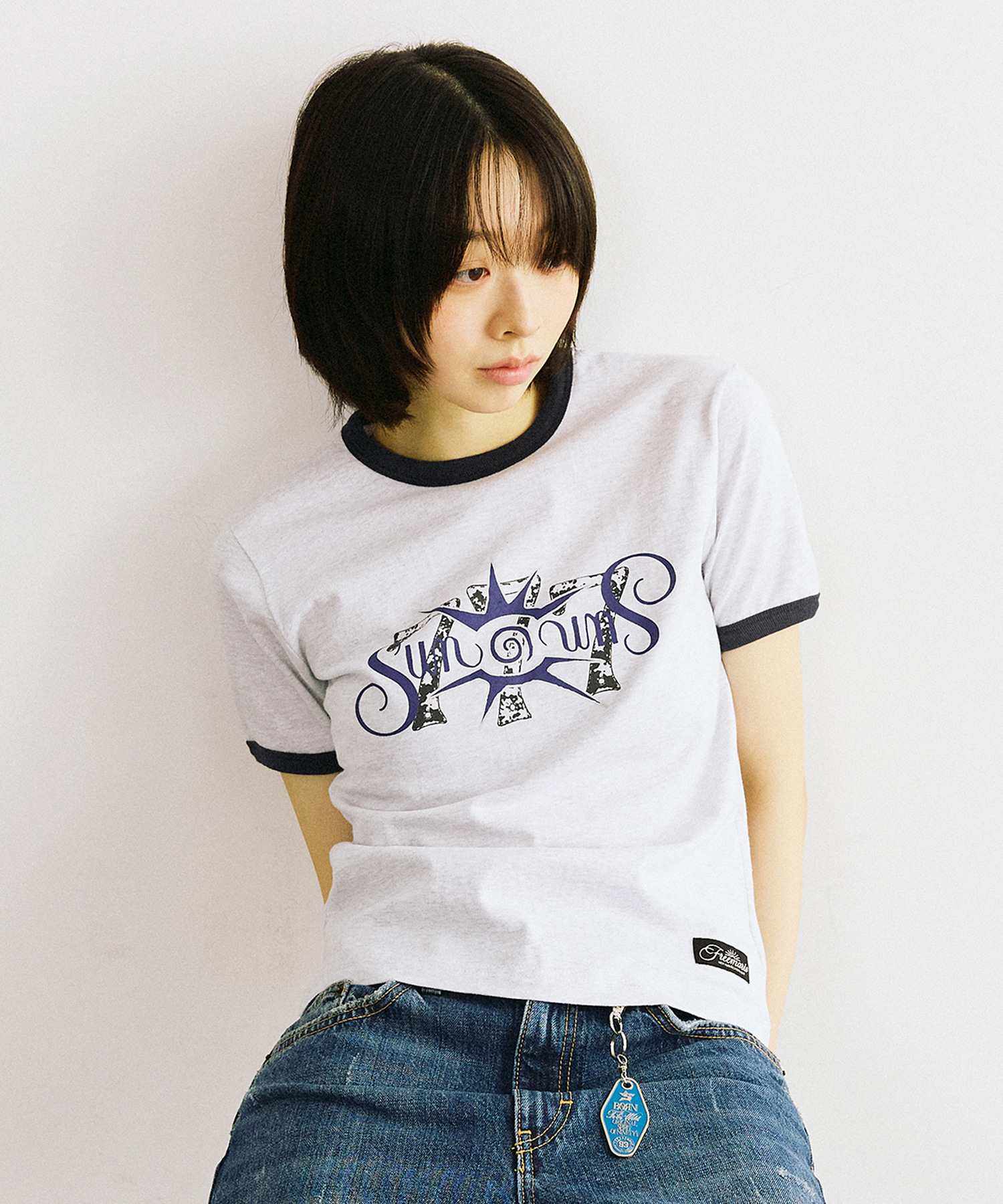 Jackpot Ringer T-Shirt - Melange Gray
