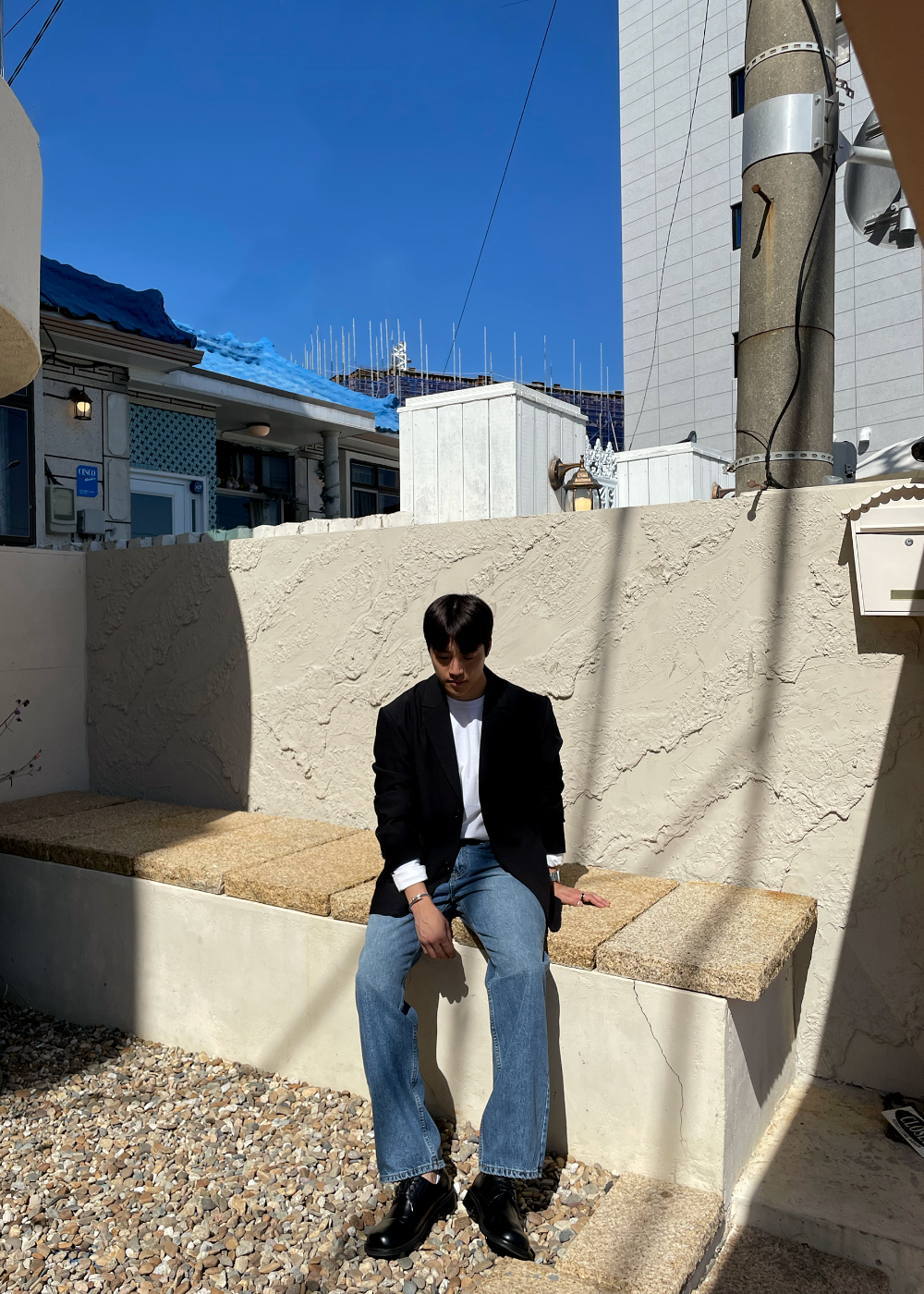 블레이저 모델 착용 이미지-S11L24