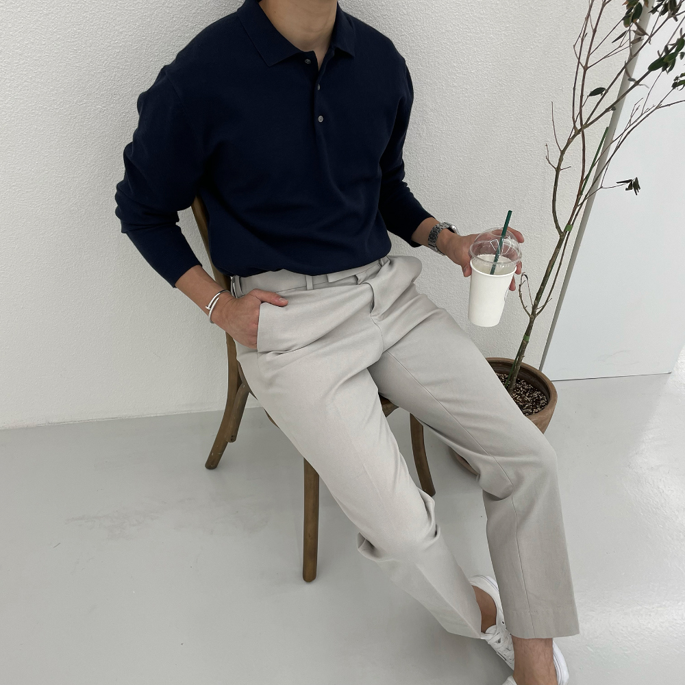 바지 모델 착용 이미지-S11L52