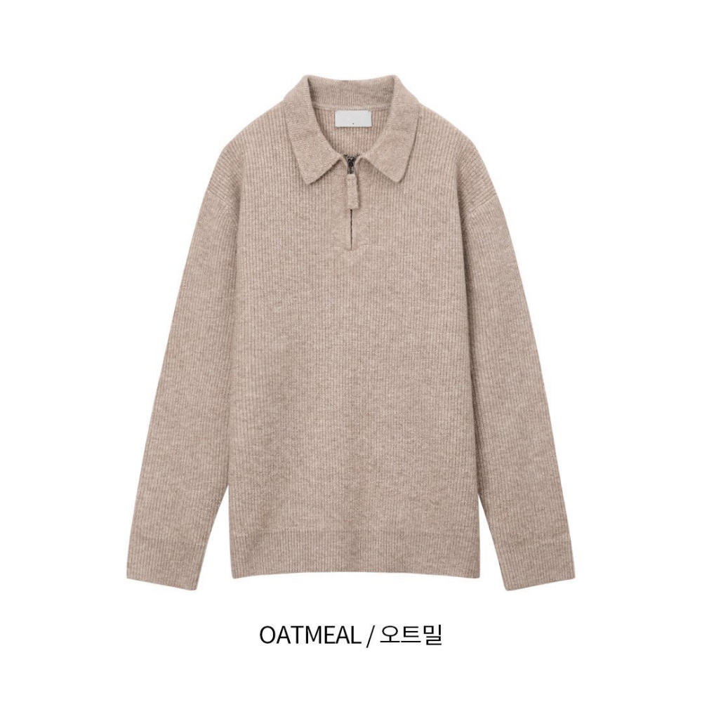 긴팔 티셔츠 크림 색상 이미지-S23L8