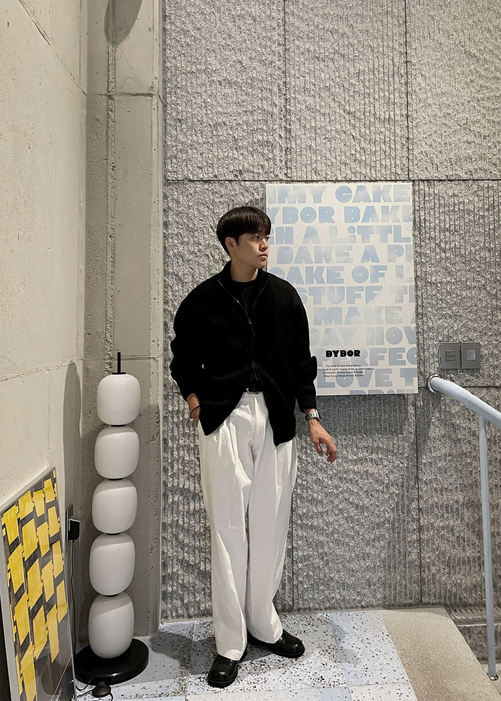 재킷 모델 착용 이미지-S35L14