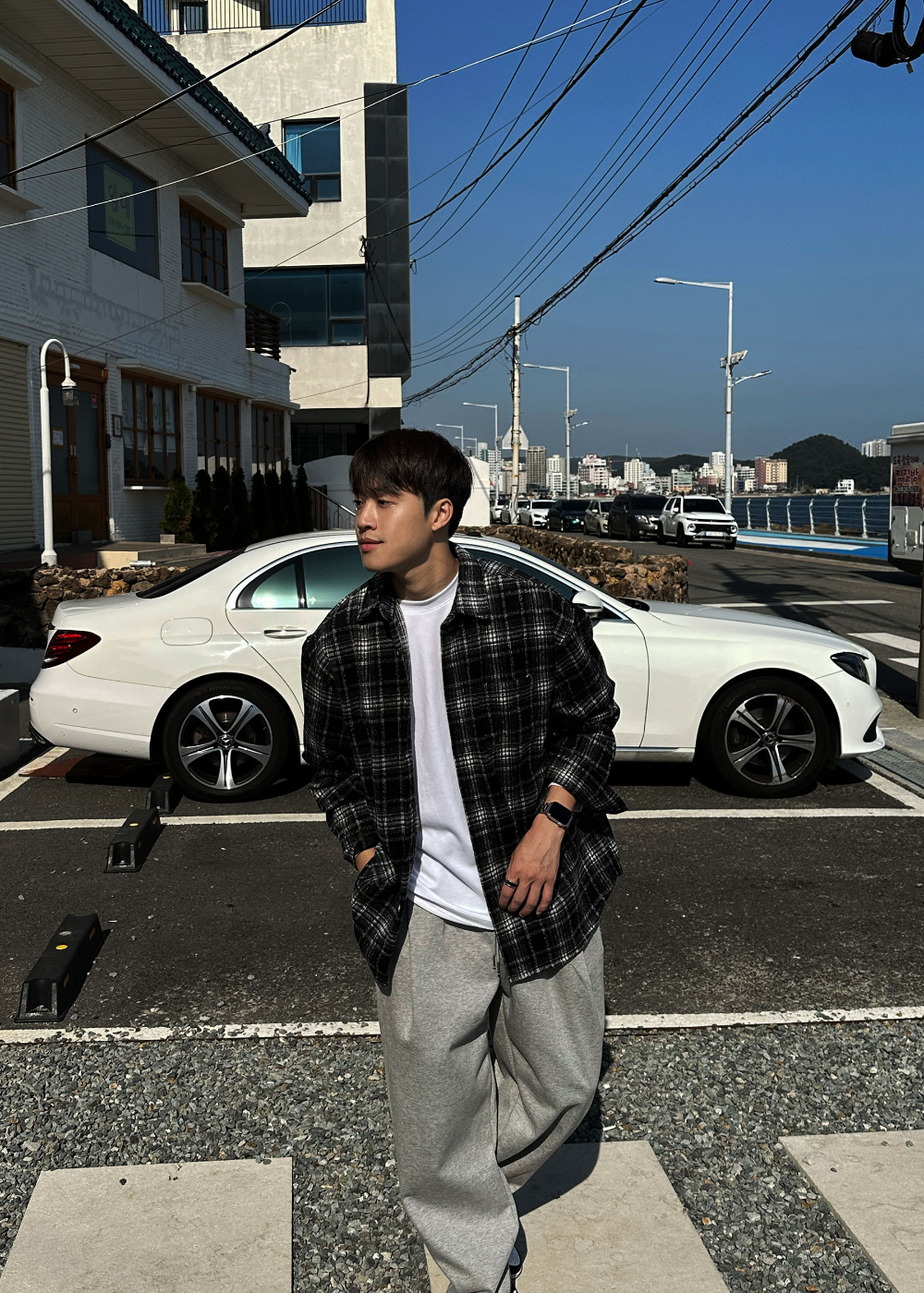 머플러 모델 착용 이미지-S38L3