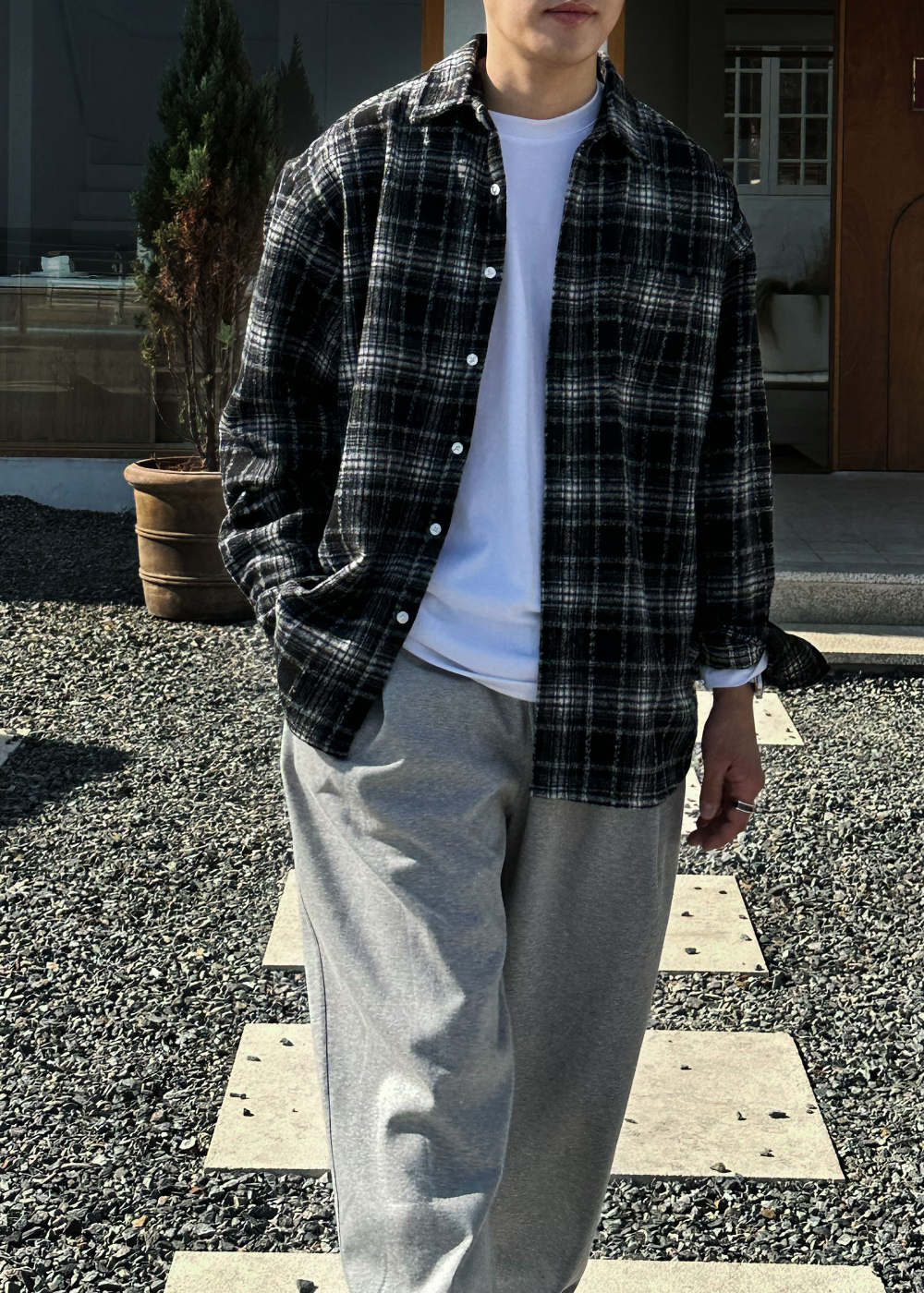 머플러 모델 착용 이미지-S38L18
