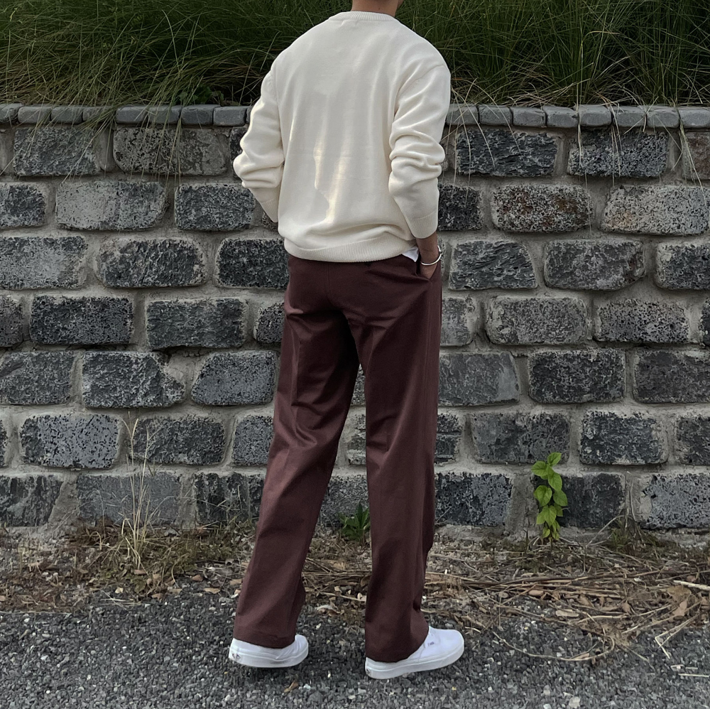 바지 모델 착용 이미지-S41L9