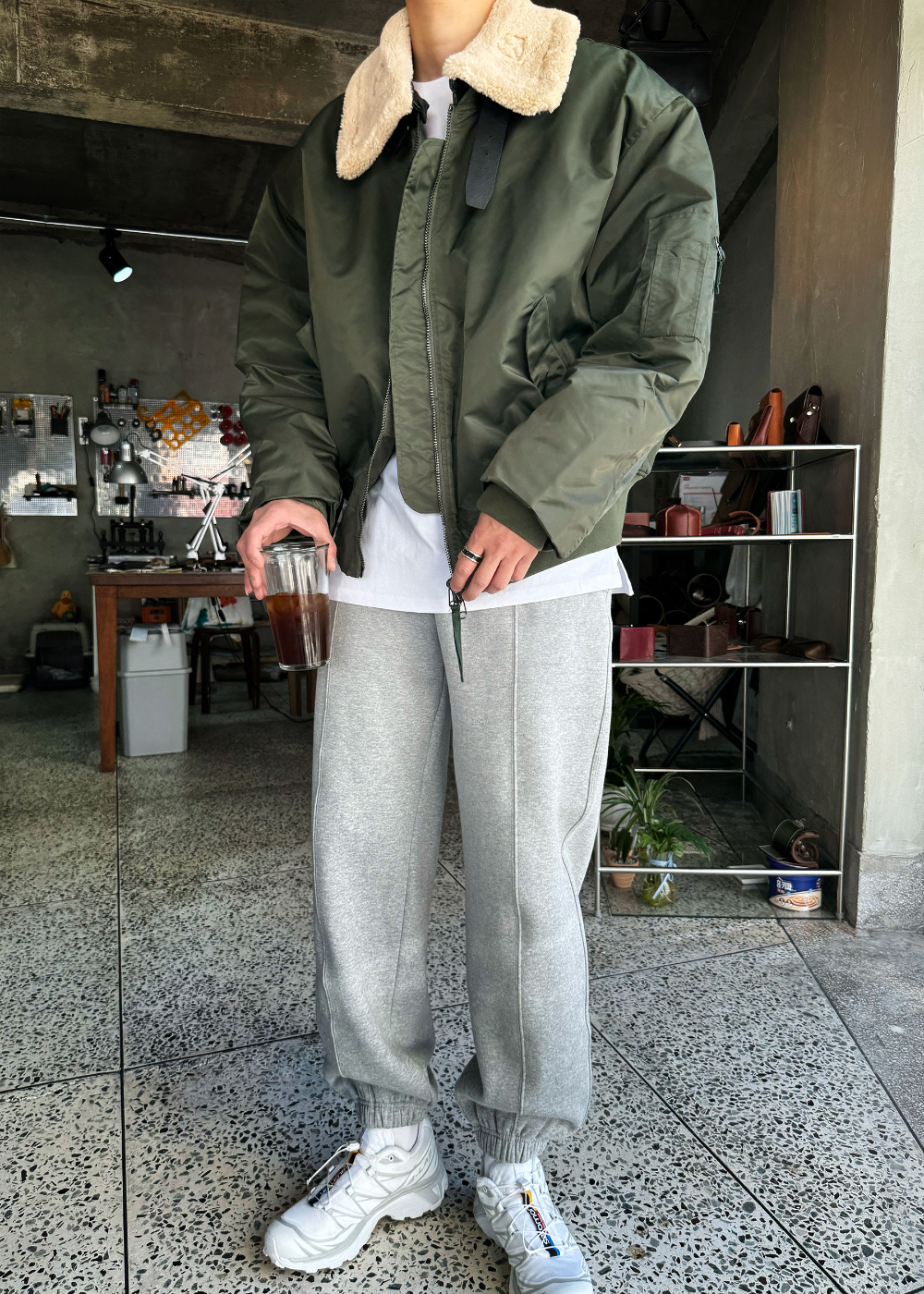재킷 모델 착용 이미지-S54L31
