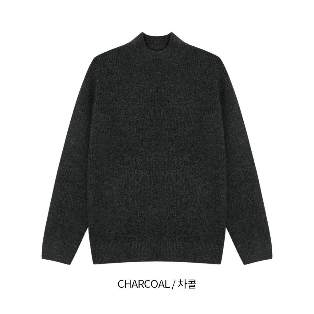 긴팔 티셔츠 차콜 색상 이미지-S43L9