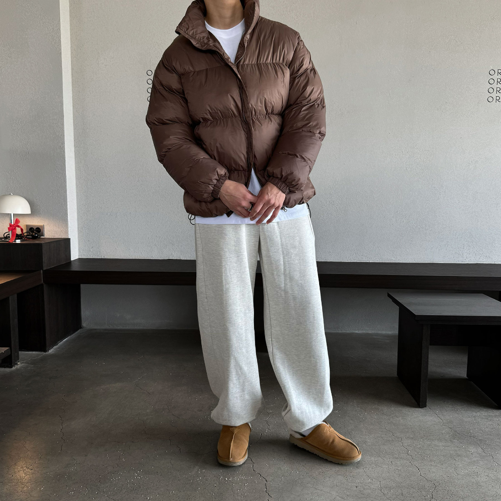 패딩 모델 착용 이미지-S66L2